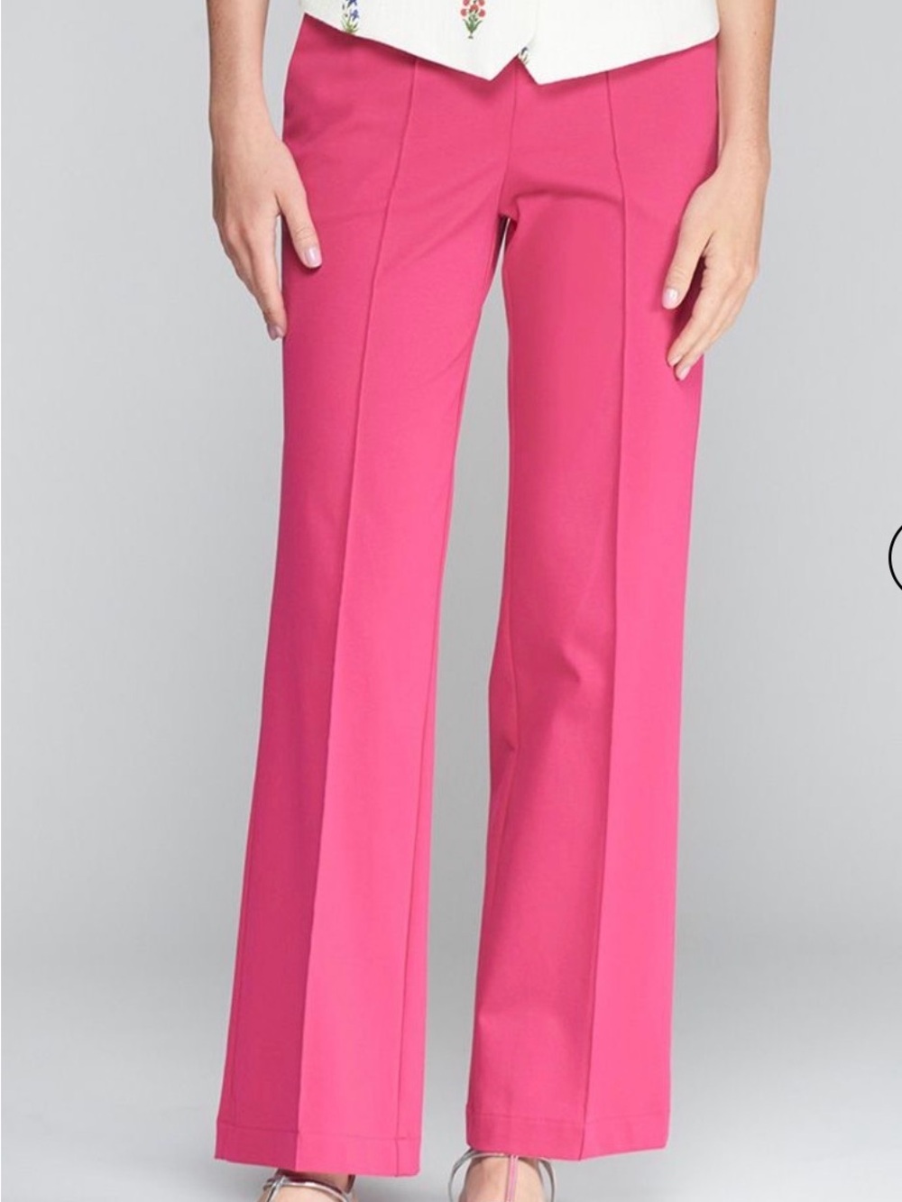 Vilagallo Carla Pink Knit Trousers Pants UC 32234 Size 36/2